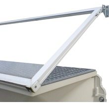 Wolfa Lichtschachtabdeckung ESG 5 mm für Lichtschacht 101x43 cm (Abdeckmaß 110x54 cm) inkl. Befestigungsmaterial