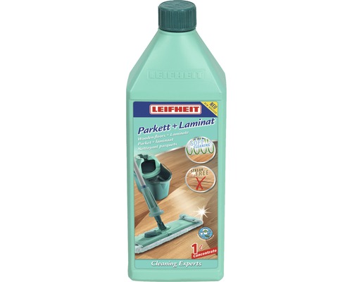 Leifheit Parkett plus Laminat Reiniger, 1 Liter Konzentrat