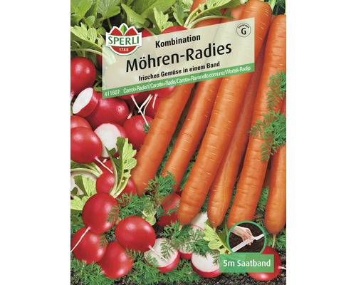 Möhre-Radies-Kombination Sperli Gemüsesamen Saatband