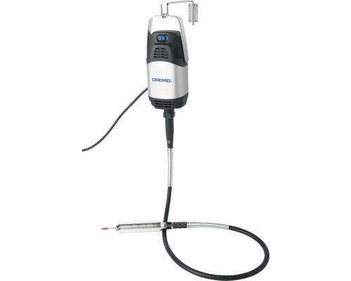 Dremel Logo mit biegsamer Welle und Werkzeughalter