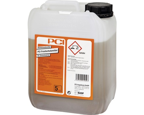 PCI Frostschutzmittel® Mörtelzusatz für Zementmörtel transparent 5 l-0