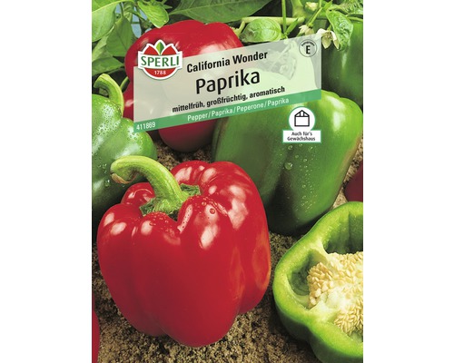 Paprika 'California Wonder' Sperli Gemüsesamen