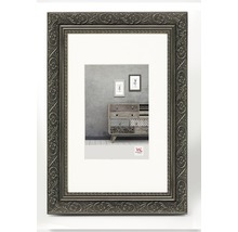 Bilderrahmen Holz Barock anthrazit 30x40 cm