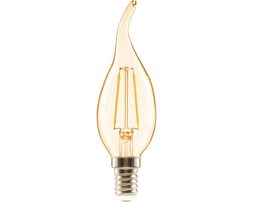 FLAIR LED Kerzenlampe CL35 E14/2W(18W) 180 lm 2000 K warmweiß amber Windstoß Kerzenlampe
