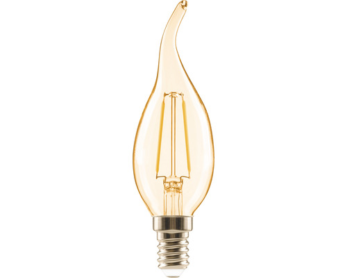 FLAIR LED Kerzenlampe CL35 E14/2W(18W) 180 lm 2000 K warmweiß amber Windstoß Kerzenlampe FLAIR LED Kerzenlampe CL35 E14/2W(18W) 180 lm 2000 K warmweiß amber Windstoß Kerzenlampe