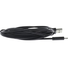 Schwarzes USB-auf-Klinke-Kabel