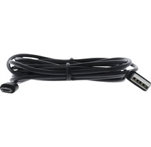 Schwarzes Micro-USB-Kabel mit zwei Anschlüssen