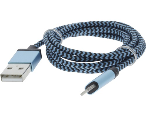 USB-Kabel mit Textilummantelung