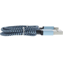 Datenkabel mit Textilummantelung und USB Anschluss