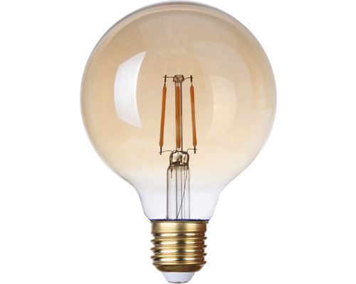 FLAIR LED Globelampe G95 E27/4W(33W) 380 lm 2000 K warmweiß amber filament