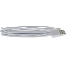 Weißes USB-Kabel mit Lightning-Anschluss