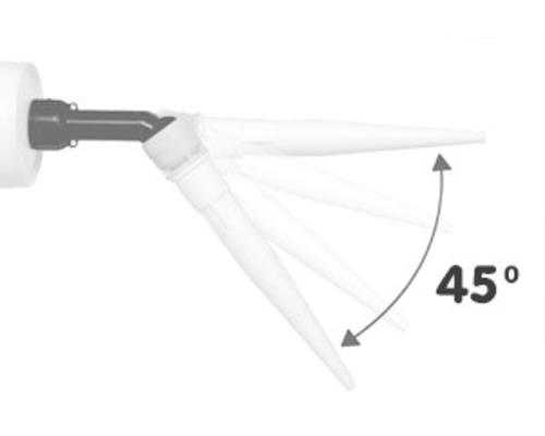 Fugenfux Winkelstück mit Spitze bis 45°