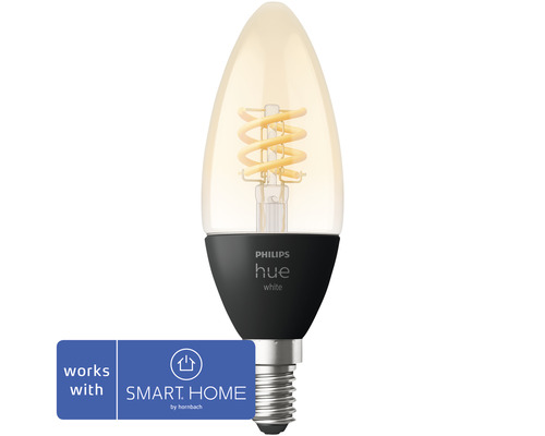 Philips hue Kerzenlampe White Filament dimmbar gold E14/4,5W(28W) 300 lm 2700 K - Kompatibel mit SMART HOME by hornbach