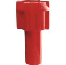 Roter Erdanker aus Kunststoff