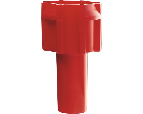 Roter Erdanker aus Kunststoff