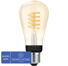 Philips hue Lampe White Ambiance dimmbar gold Filament ST64 E27/7W(40W) 550 lm 2200K-6500 K - Kompatibel mit SMART HOME by hornbach-thumb-0