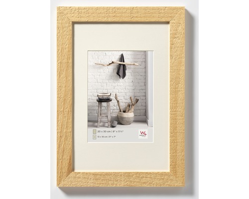 WANDStyle Bilderrahmen 20x30 Cm Aus Eiche – Rustikaler Landhaus-Bilderrahmen, Made In Germany, Mit Aufsteller