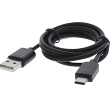 Schwarzes USB-A auf USB-C Datenkabel