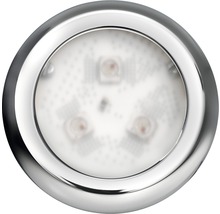 Runde LED Einbauleuchte mit Chromrahmen