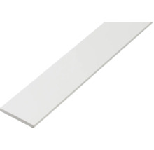 Flachstange PVC weiß 25x2 mm, 2 m