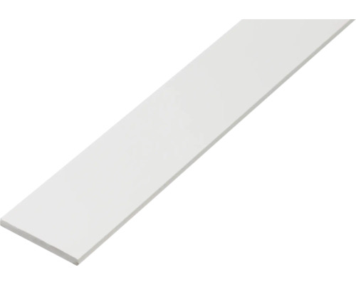 Flachstange PVC weiß 20x2 mm, 2 m