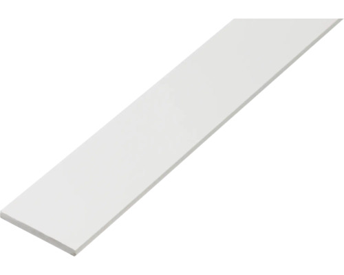 Flachstange PVC weiß 25x2 mm, 2 m