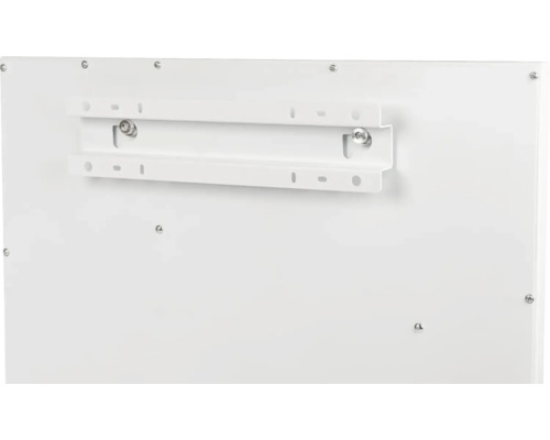 Rückseite eines Heizkörpers mit Befestigungsschiene