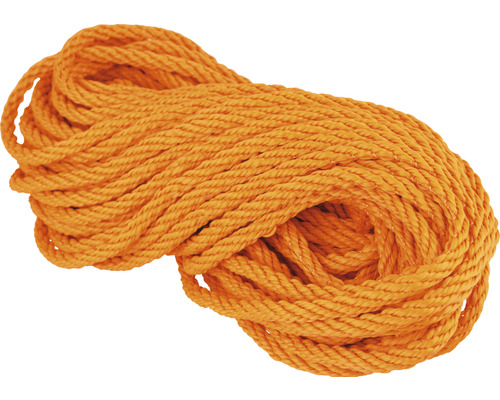 Seil Paraloc Mamutec Polypropylen orange Ø 6 mm, 20 m Geknäueltes Seil aus Naturfasern