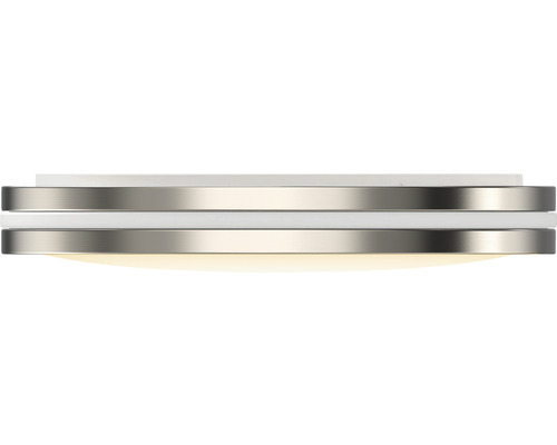 Weiße Deckenleuchte mit Metalleinfassung