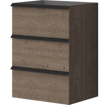 Waschbeckenunterschrank mit drei Schubladen und Holzoptik