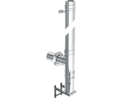 Jeremias DW-FU Set Typ 150 ca. 5 m 150 mm mit Dämmung 32,5 mm Wandmontage