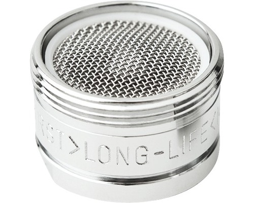 Wasserhahnbelüfter aus Metall mit Siebeinsatz