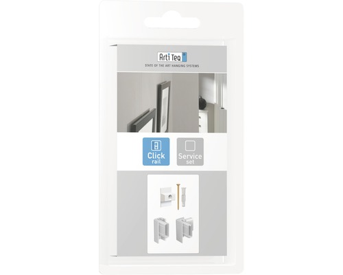 SOFT-RAIL® Montageset 10er – Für Bilderschienen, Mit Power-Clips, Dübeln, Schrauben