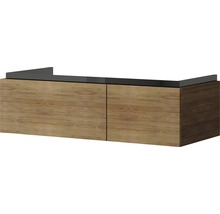 Waschtischunterschrank Baden Haus Avril BxHxT 100 x 30 cm x 45 cm Frontfarbe eiche natur holz-optik holzdekor
