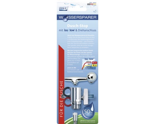 RST Wassersparer Duschstopp mit Drehanschluss für die Dusche