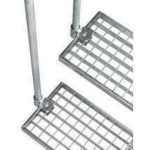 Einzelstufe für Außentreppe Pertura Petros Gitterrost für einfache Unterkonstruktion 80x22x3 cm-thumb-0