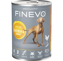 Hundefutter nass FINEVO Active Dog Huhn mit Karotte 800 g-thumb-0