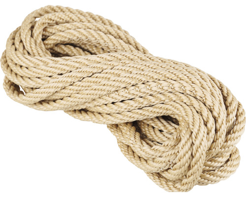 Seil Paraloc Mamutec Polypropylen beige Ø 8 mm, 10 m Geflochtenes Seil aus Naturfaser