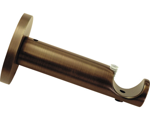 Wandträger 1-läufig für Gardinenstange Windsor bronze Ø 25 mm