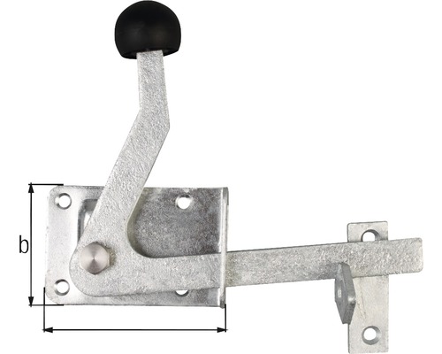 Torriegel aus Metall mit Griff