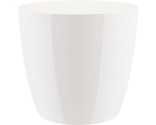 Übertopf elho Brussels Diamond Kunststoff Ø 16 H 16 cm weiß Weißer Blumentopf aus Kunststoff