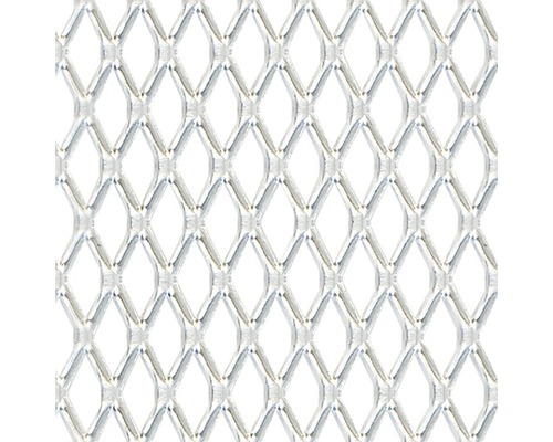 Streckmetallblech Aluminium silber 300x1000x1,6mm Aluminiumgitter mit rautenförmigem Muster