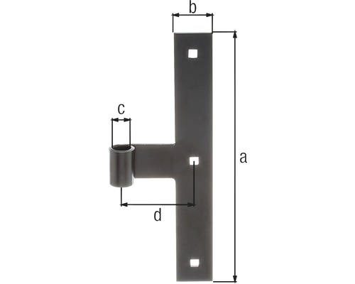 Abbildung einer Kloben mit Maßangaben