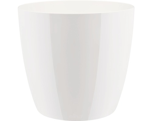 Übertopf elho Brussels Diamond Kunststoff Ø 18 H 17 cm weiß Weißer Blumentopf aus Kunststoff