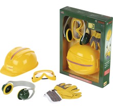 Bosch Kinder Werkzeug Set mit Helm, Handschuhen, Schutzbrille und Ohrenschützern