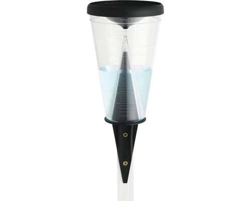 Regenmesser zur Messung der Niederschlagsmenge im Garten