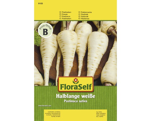FloraSelf Samen Halblange Weiße Pastinaken