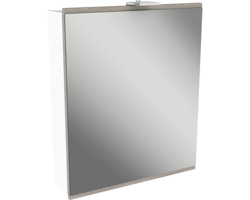 Spiegelschrank FACKELMANN Lima 60 x 15,5 x 73 cm weiß 1-türig LED IP 20