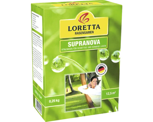 Loretta Supranova Rasensamenpackung für schattige und sonnige Lagen