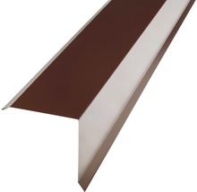 PRECIT Kantenwinkel für Metallziegel Schokoladenbraun RAL 8017 1000 x 95 x 100 mm-thumb-0